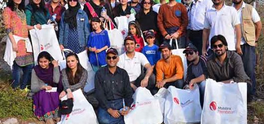 Mobilink Foundation Mission Clean-Up at Margalla Hills in Islamabad