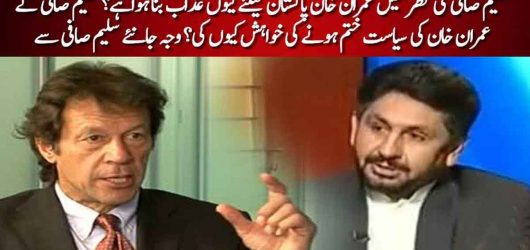 Saleem Safi criticizes Imran Khan and His Policies
