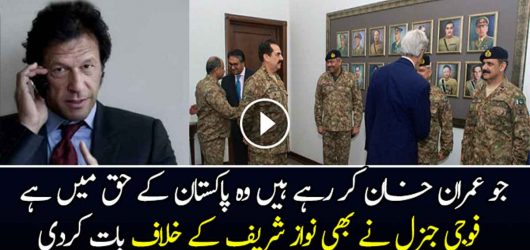 General Also Supports Policies Of Imran Khan