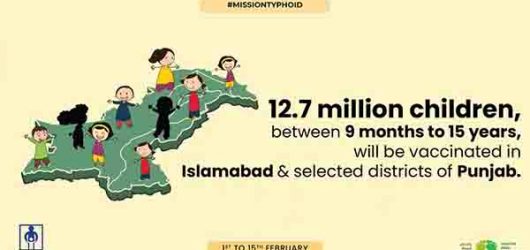 More than 12.7 Million Children in Punjab & Islamabad Capital Territory will receive Typhoid Conjugate Vaccine (TCV)
