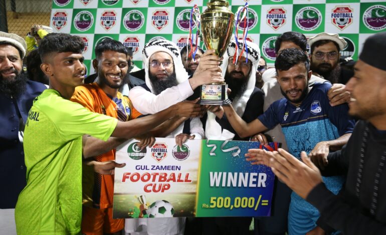 Ismail Memorial Crowned Champions of Gul Zameen Football Cup